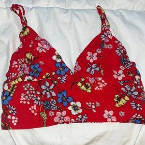 Floral crop top